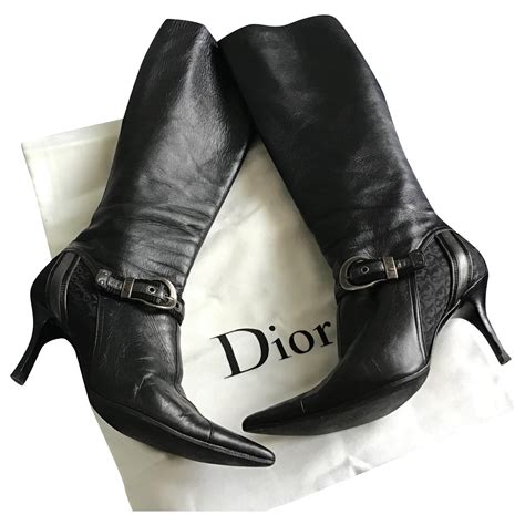 christian dior tall boots|authentic Christian Dior boots.